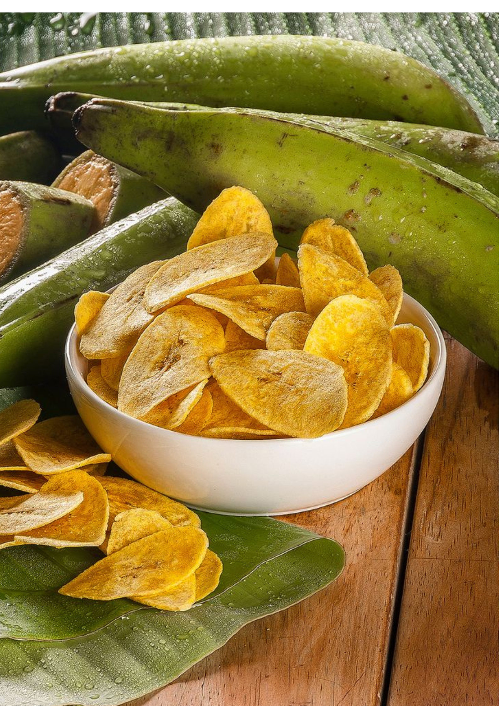 Yellow banana chips
